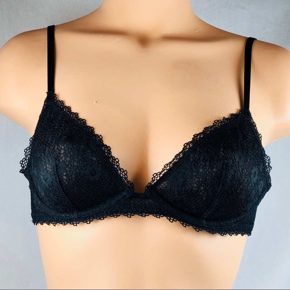 VS Very Sexy Black Lace underwire Bralette Size S